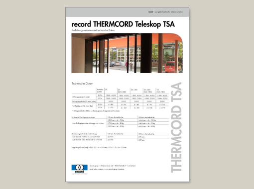 record THERMCORD Teleskop TSA