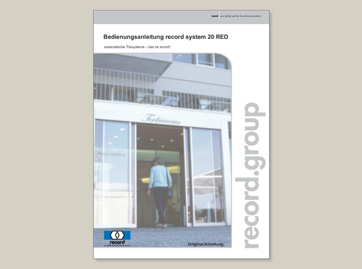record system 20 RED – Bedienungsanleitung