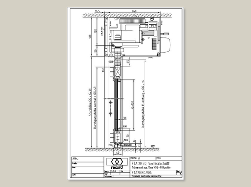 FTA20-BO_Vertikal Trägermontage VSG