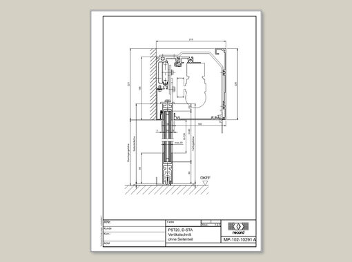 PST20, D-STA, Vertikalschnitt ohne Seitenteil