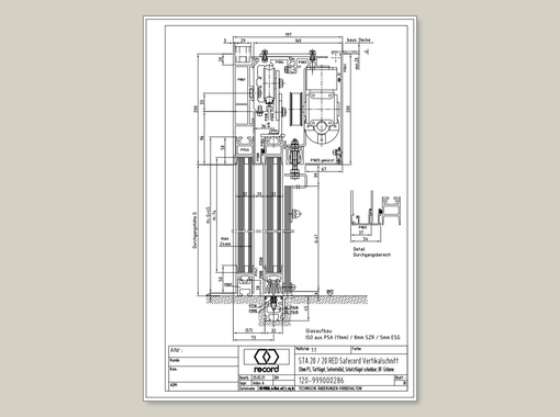 record SAFECORD RC2 mit ISO Glas und Seitenteil(en)