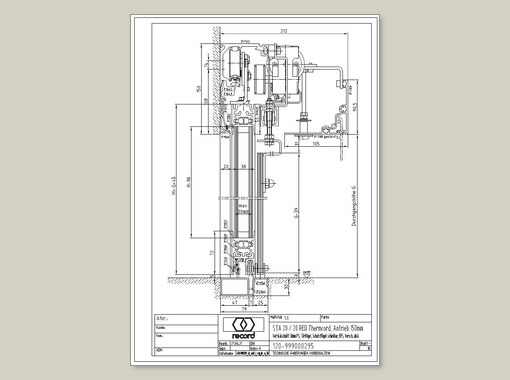 System 20 THERMCORD ohne Seitenteil