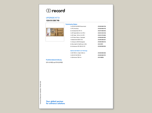 Datenblatt Upgrade KIT 3