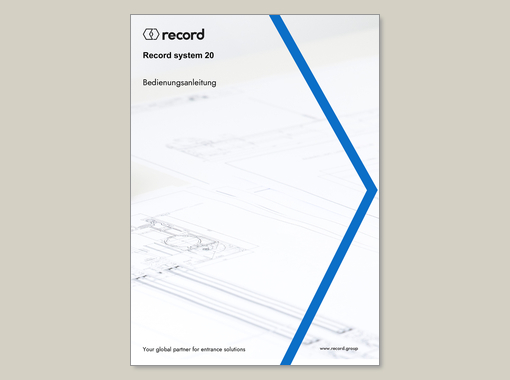 record system 20 – Bedienungsanleitung