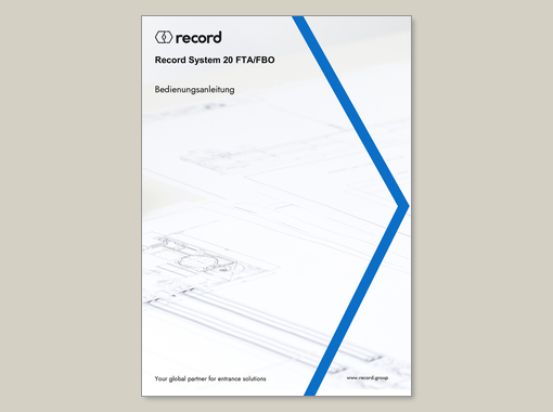 record FTA 20 (FBO) – Bedienungsanleitung