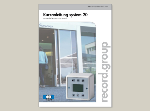 record system 20 – Kurzanleitung